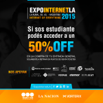¡50 % de descuento para ExpointernetLA!